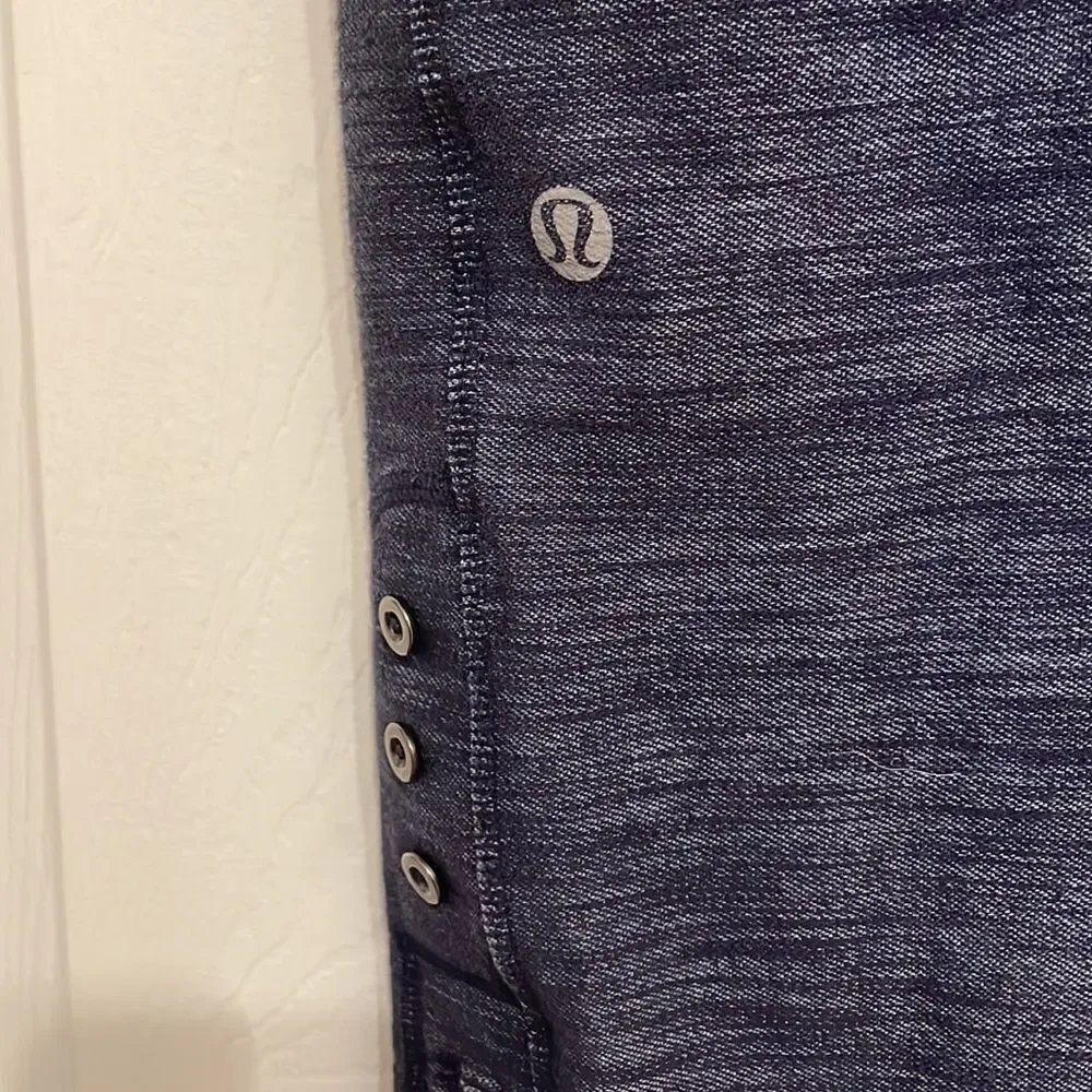 Rare Lululemon Athletica Ride On Crop Indigo Denim